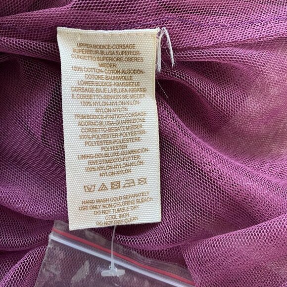 Free People Beaded Bustier/Corset dress w/ Pleated & Ruffled Tulle Skirt XS #318 - Picture 8 of 11